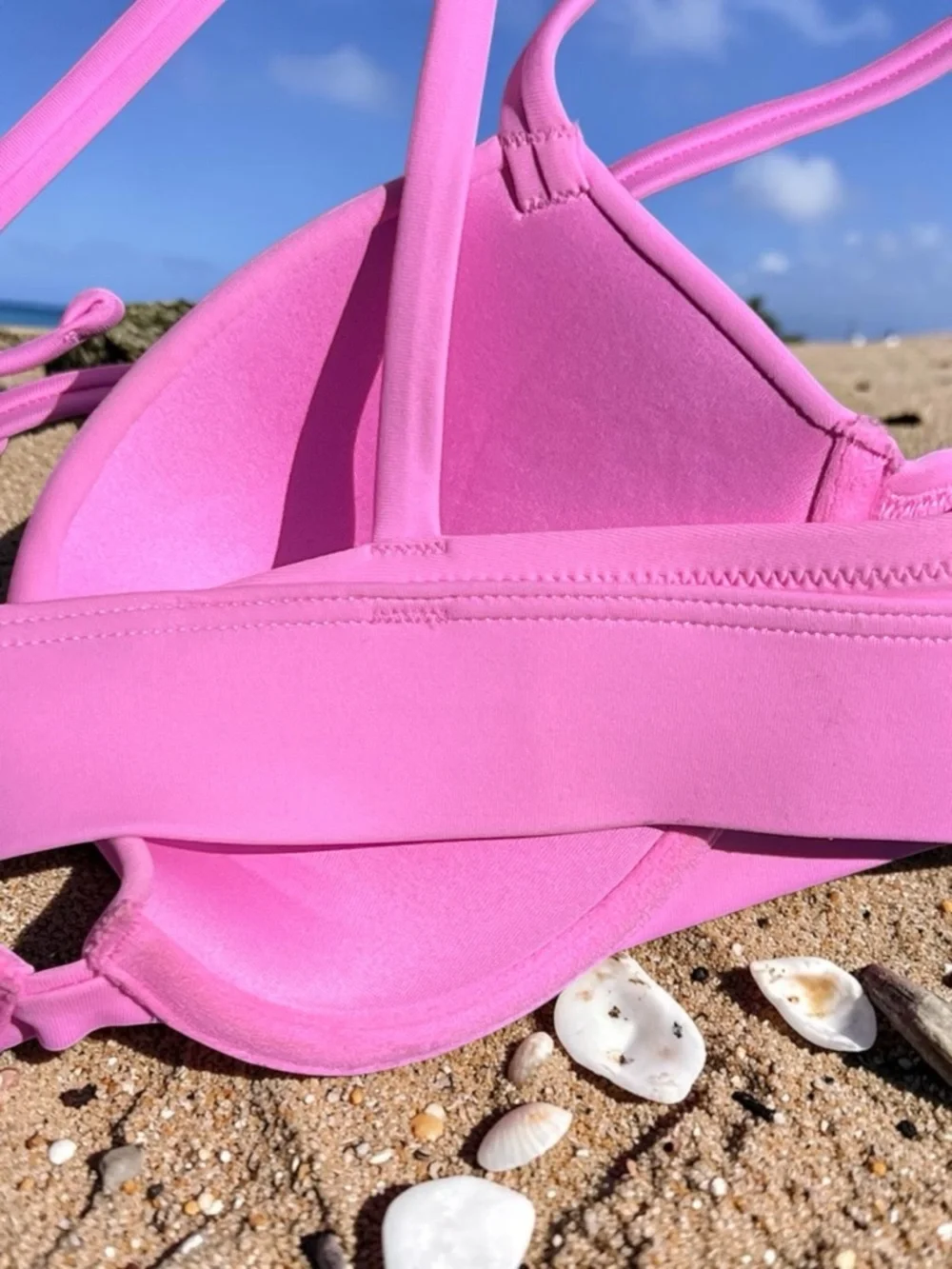 Aerie  Pink Push-Up Swim Top & Bikini Bottom Set - Picture 11 of 16